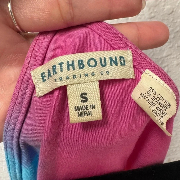 Earthbound Trading Co. Tie Dye Mushroom Tank - Picture 4 of 7